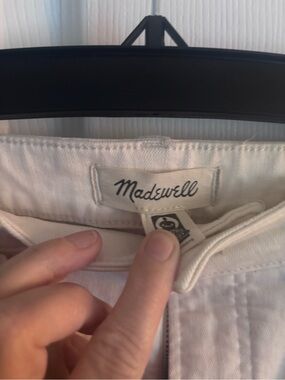 Madewell Vintage Wide-Leg Crop Jeans in Soft Cream